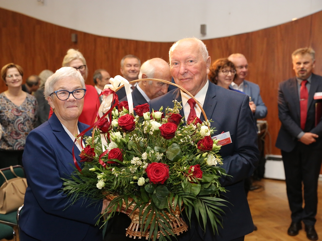 Wacława i Mieczysław Kosiccy podczas 30-lecia Odrodzenia